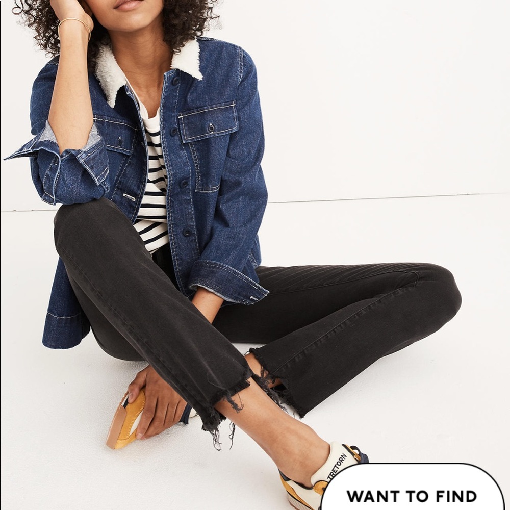 Madewell Cali Demi Boot cut jeans raw hem size 27